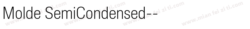 Molde SemiCondensed-字体转换